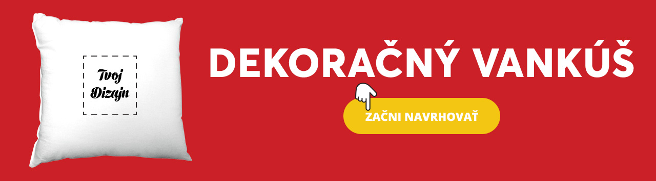 Dekoračný vankúš na mieru