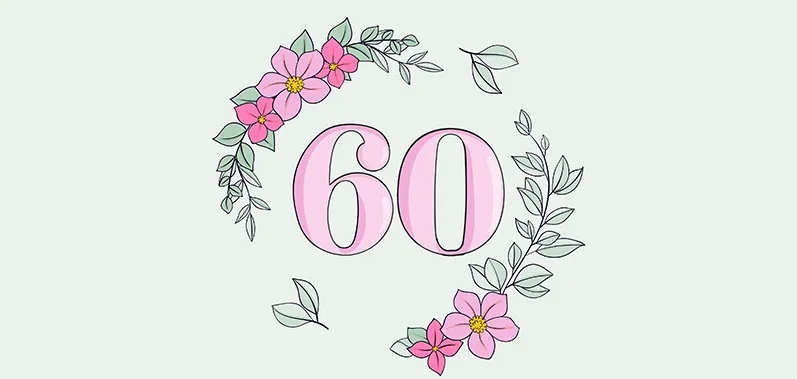 Blahoželanie k 60 narodeninám pre ženu