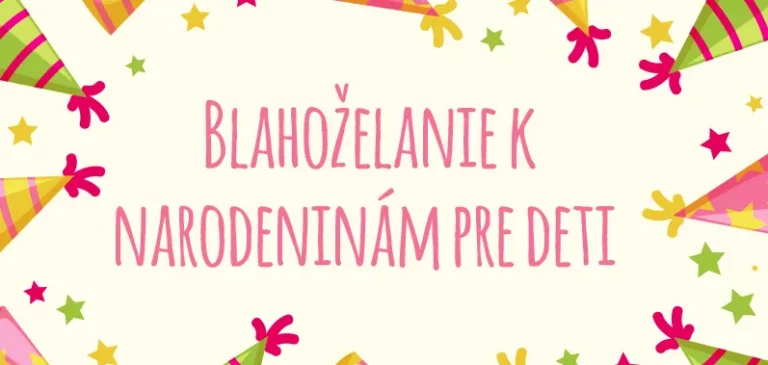 Blahoželanie k narodeninám pre deti 2 roky