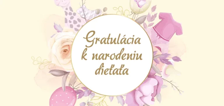 Gratulácia k narodeniu dieťaťa