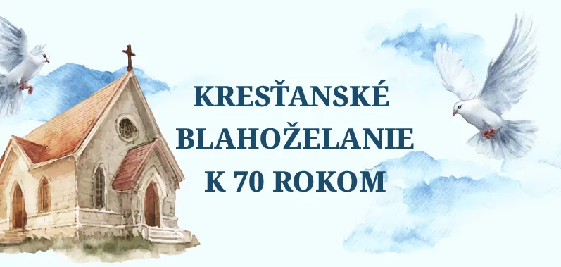 Kresťanské blahoželanie k 70 narodeninám