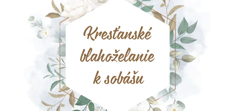 Kresťanské blahoželanie k sobášu