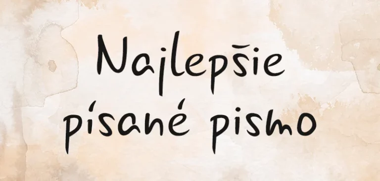 Najlepšie písané pismo