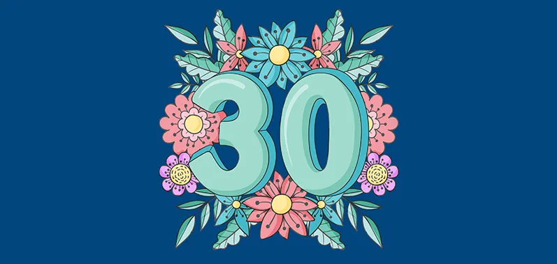 Narodeninové prianie k 30 narodeninám