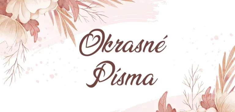 najlepšie okrasné písma