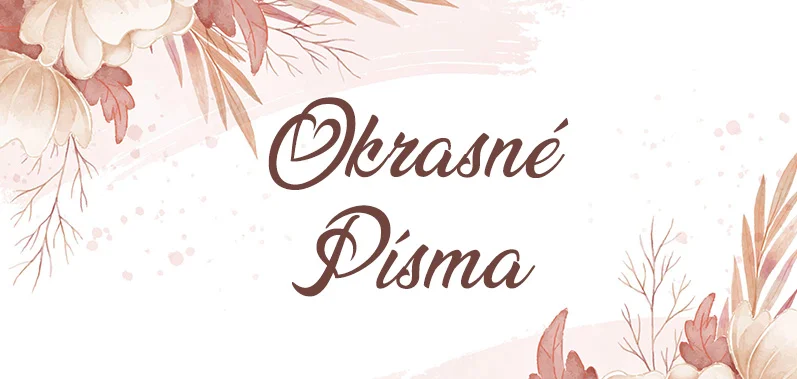 najlepšie okrasné písma